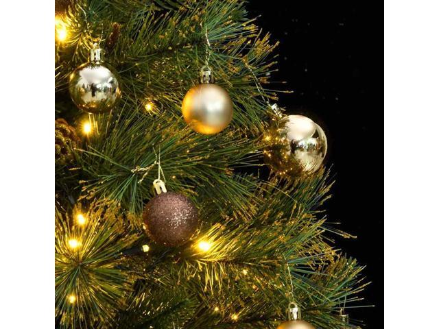 vidaXL Artificial Hinged Christmas Tree Green PVC, PE, Metal Medium