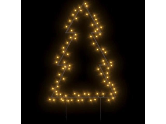 vidaXL Christmas Decoration with Spikes Outdoor Light Decoration Tree 80 LEDs