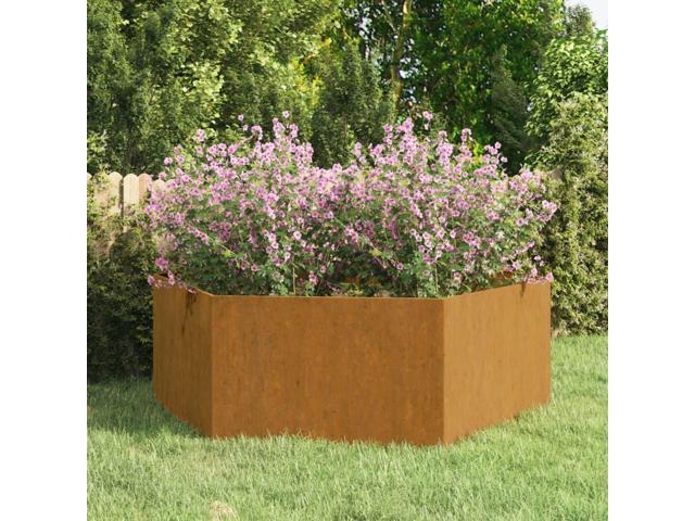 vidaXL Planter Stand Garden Raised Bed for Vegetables Flowers Rusty Corten Steel