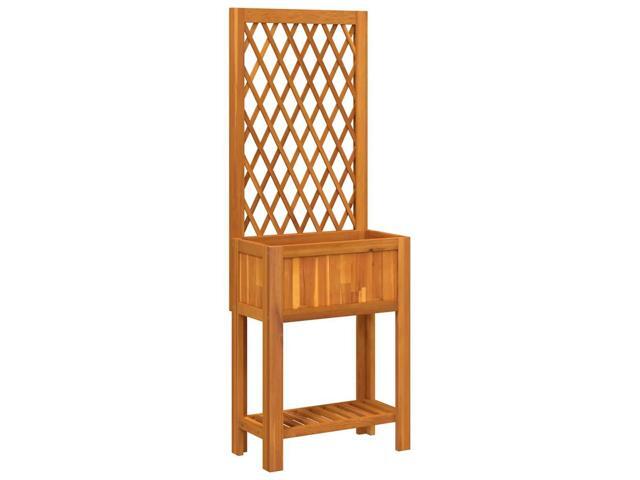 vidaXL Planter Natural Wood Solid Acacia wood Medium Planters Planter
