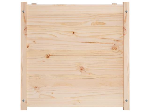 vidaXL Garden Planter Natural Pine Solid Pinewood 27.6 in Durable