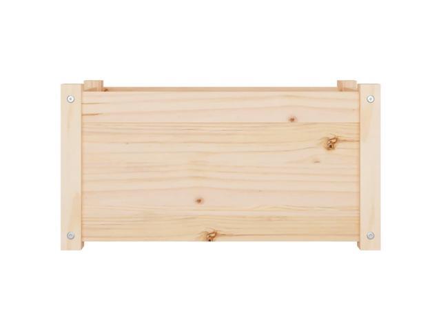 vidaXL Garden Planter Natural Wood Solid pinewood Medium
