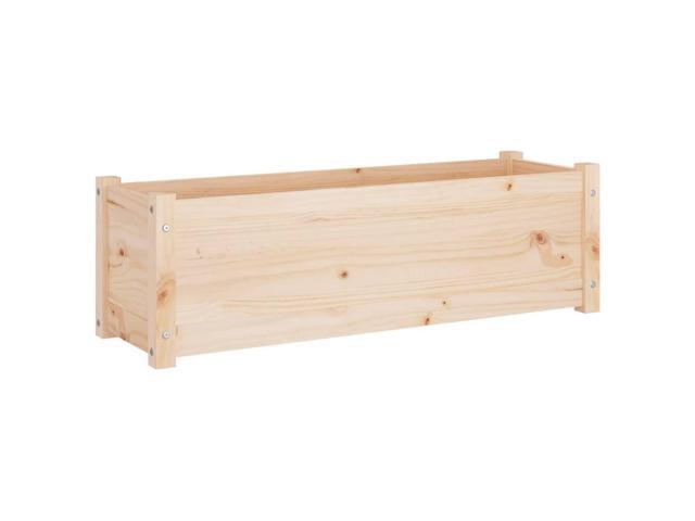 vidaXL Garden Planter Natural Pine Solid Pinewood Large Durable