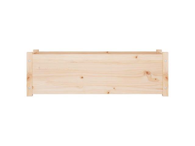 vidaXL Garden Planter Natural Pine Solid Pinewood Large Durable