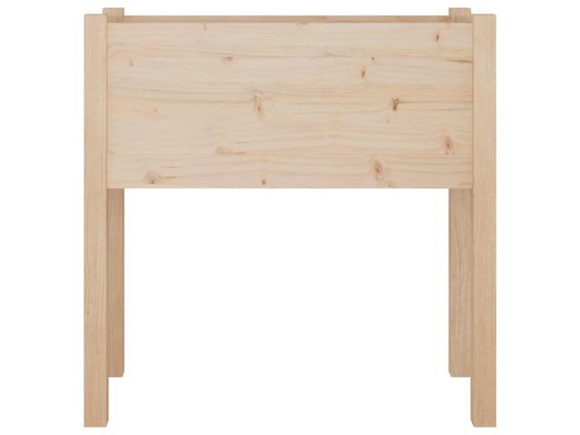 vidaXL Garden Planter Natural Pine Solid Pine Wood Medium Durable