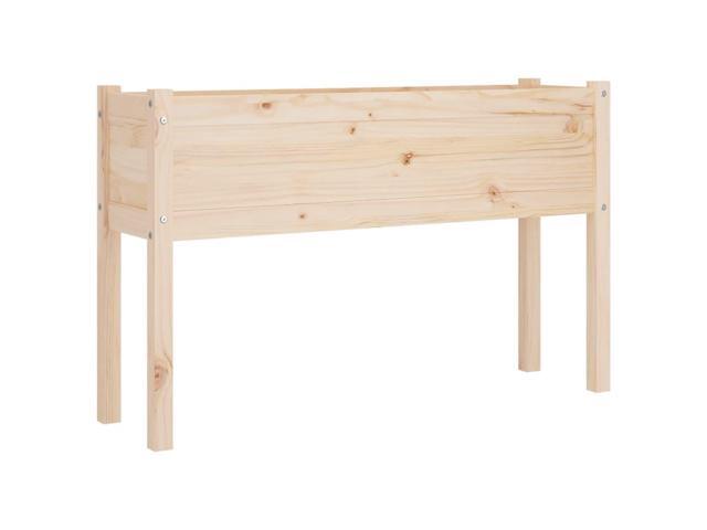 vidaXL Planter Natural Wood Solid pinewood Large Durable Planter