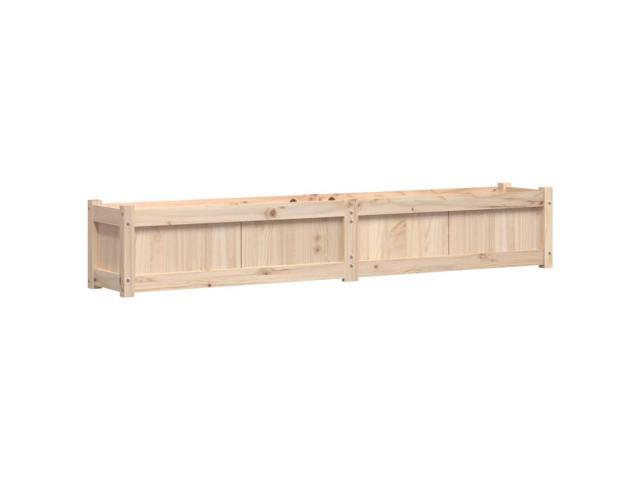 vidaXL Garden Planter Natural wood Solid pine wood Large