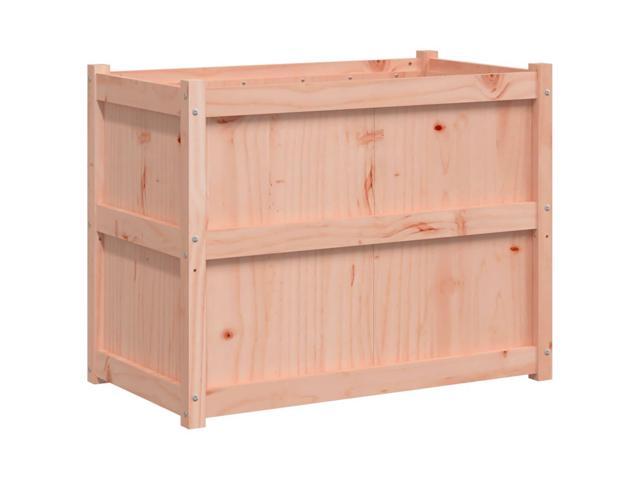 vidaXL Garden Planter Natural wood Solid douglas wood 35.4x19.7x27.6 in