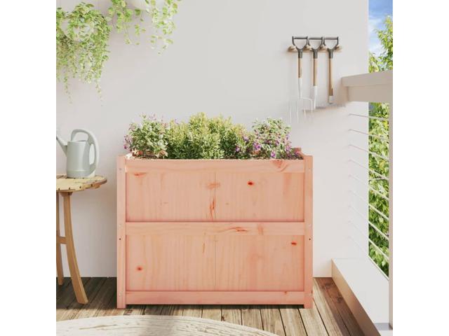 vidaXL Garden Planter Natural wood Solid douglas wood 35.4x19.7x27.6 in