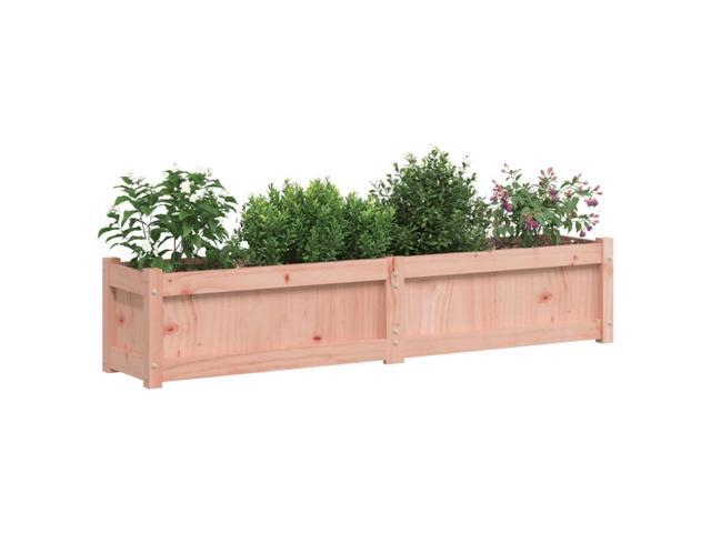 vidaXL Garden Planter Set of 2 Unfinished wood Solid douglas wood Large