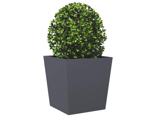 vidaXL Garden Planter Anthracite Cold-rolled steel Large Durable