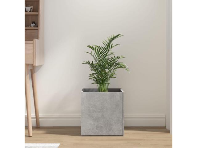 vidaXL Planter Box Concrete grey Engineered wood Medium