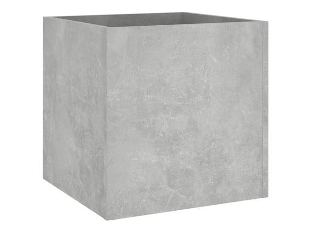 vidaXL Planter Box Concrete grey Engineered wood Medium