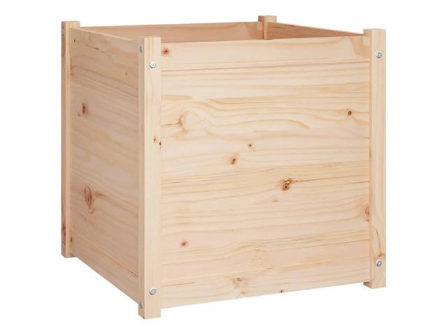 vidaXL Garden Planter Set of 2 Pine Solid pinewood Large Durable