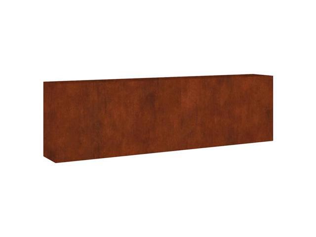 vidaXL Garden Raised Bed Rusty Corten Steel 110.2 x 15.7 x 31.5 in