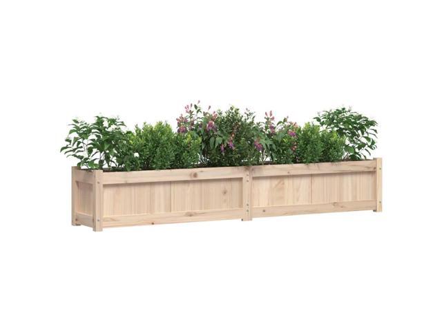 vidaXL Garden Planter Set of 2 Pine Solid pine wood Large