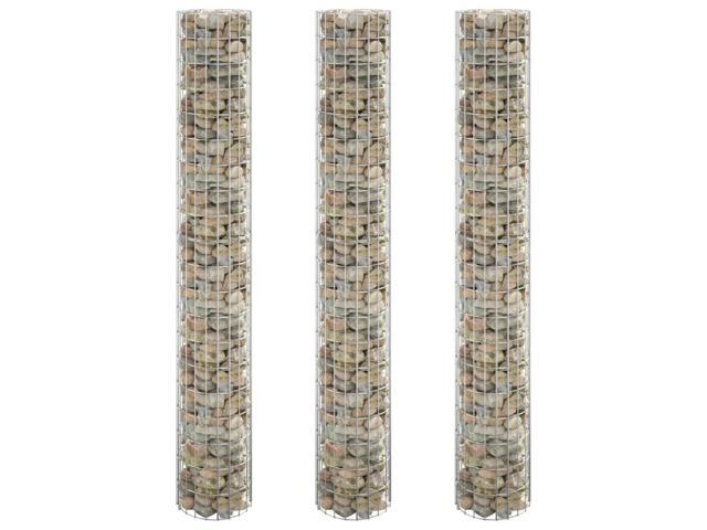 vidaXL Gabion Raised Bed Silver Galvanized steel Large Durable