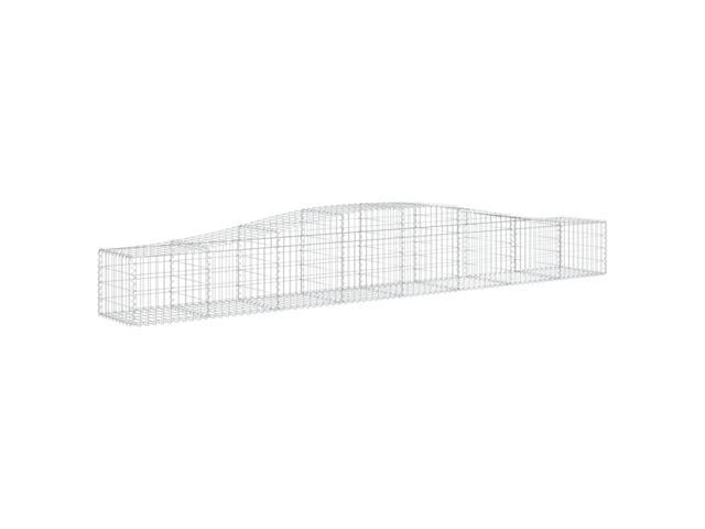vidaXL Gabion Basket Set of 6 Silver Galvanized Iron Large Durable