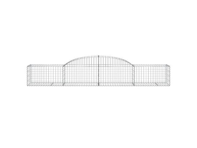 vidaXL Gabion Basket Silver Galvanized iron Large Heavy Weight Endurance