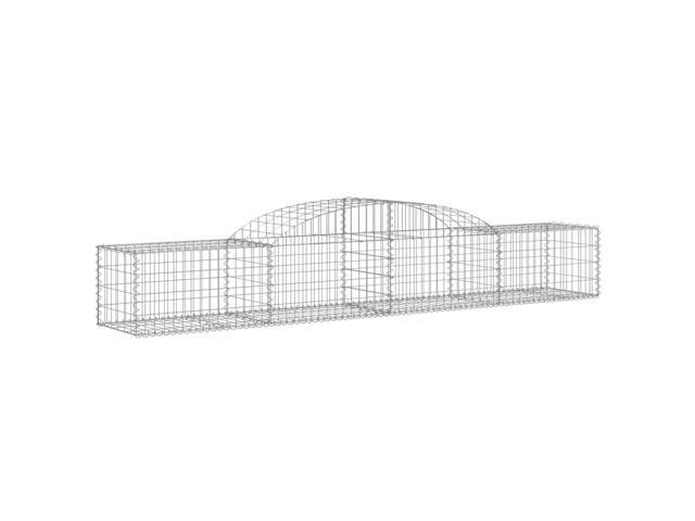 vidaXL Gabion Basket Silver Galvanized iron Large Heavy Weight Endurance