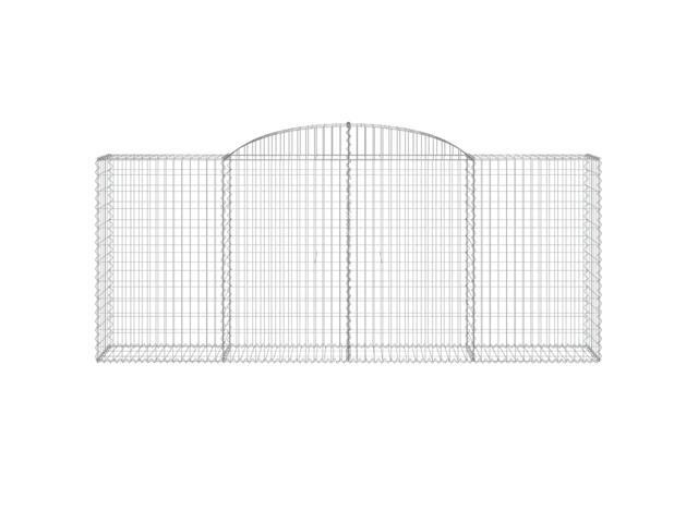 vidaXL Gabion Basket Silver Galvanized Iron Large Sturdy Gabion Basket