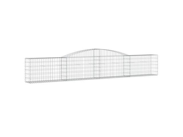 vidaXL Gabion Basket Silver Galvanized Iron Extra Large