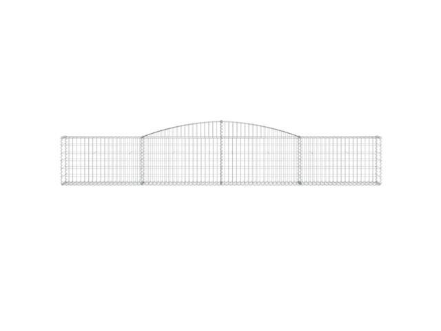 vidaXL Gabion Basket Silver Galvanized Iron Extra Large