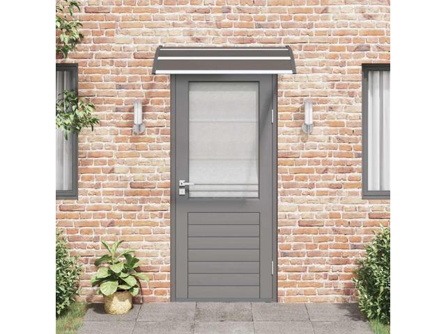 vidaXL Door Canopy, Front Door Canopy for Protection, Porch Canopy for Outdoor, Weather-resistant Polycarbonate Cover, 47.2''x31.5'', Black