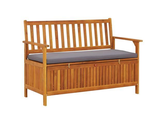 vidaXL Garden Storage Bench 47.2' Solid Acacia Wood