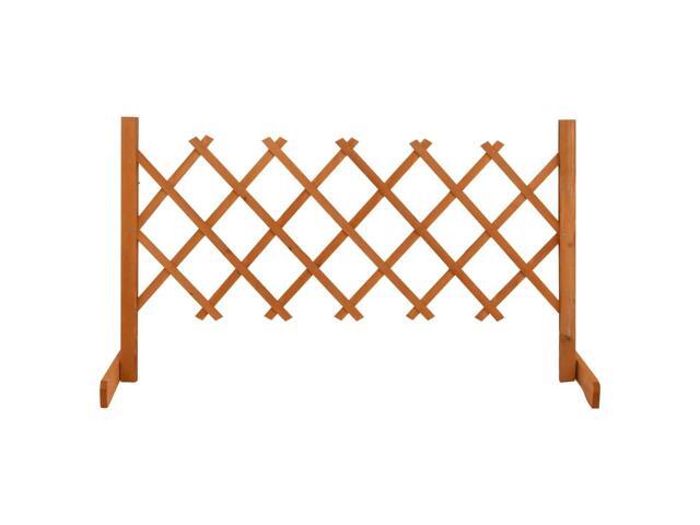 vidaXL Trellis Fence Garden Trellis Lattice Orange 47.2&#39;x23.6&#39; Solid Firwood
