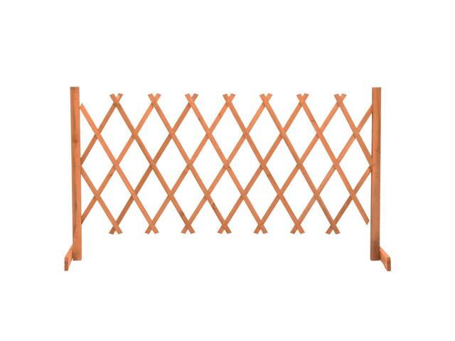 vidaXL Trellis Fence Garden Trellis Lattice Orange 59.1&#39;x31.5&#39; Solid Firwood
