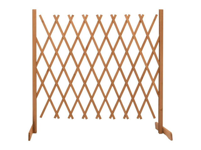 vidaXL Trellis Fence Garden Trellis Lattice Orange 70.9'x39.4' Solid Firwood