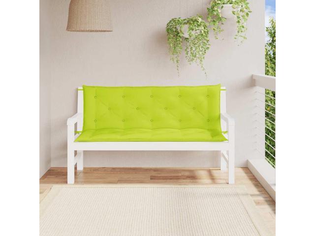 vidaXL Indoor/Outdoor Bench Cushions 2 pcs, Patio Loveseat Cushions, Porch Swing Seat Cushions, Non-slip, Water-Repellent, Breathable, Resilient,...