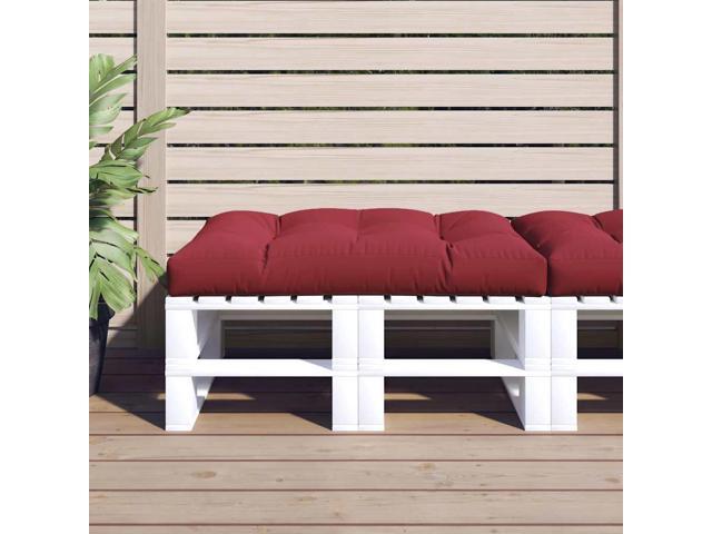 vidaXL Chair Cushion Outdoor Pallet Seat Cushion Sofa Pad Wine Red Fabric