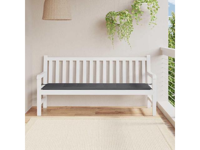 vidaXL Bench Cushion Water Repellent Garden Cushion Anthracite Oxford Fabric