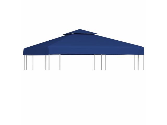 vidaXL Gazebo Canopy Top 10'x10' Dark Blue Replacement Cover 2 Tier Outdoor