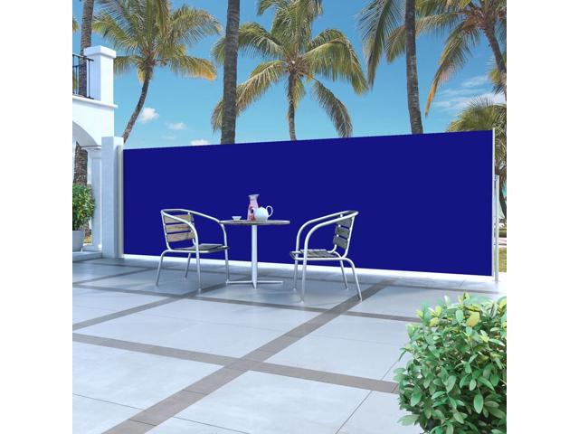 Photos - Other household accessories VidaXL Retractable Side Awning Blue Balcony Garden Outdoor Patio Windscree 