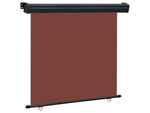Photos - Other household accessories VidaXL Retractable Side Awning Folding Roll up Window Shade 66.9'x98.4' Br 