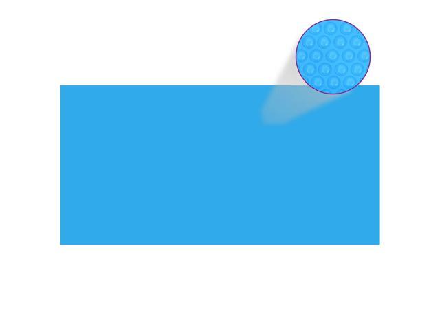 vidaXL Pool Cover Solar Blanket Winter Pool Cover Pool Heater Cover Blue PE