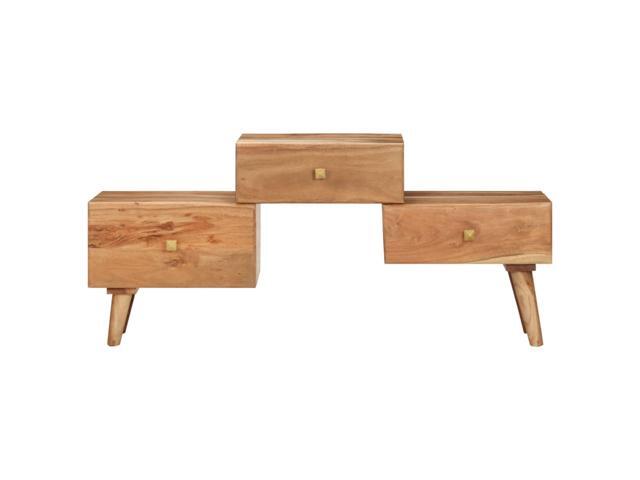 vidaXL TV Stand TV Unit Sideboard TV Console Media Cabinet Solid Acacia Wood
