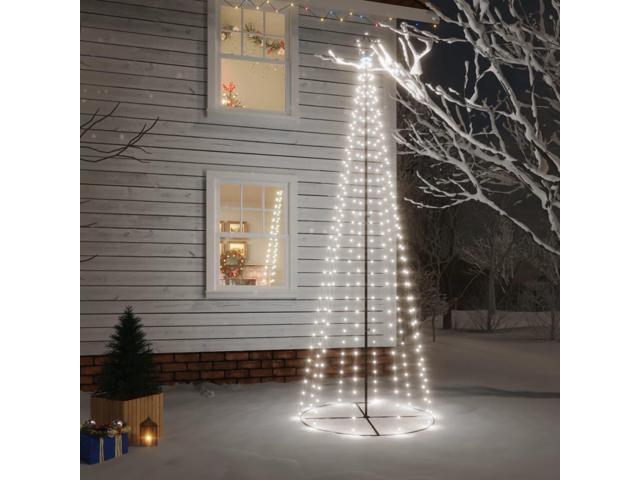 Photos - Other Jewellery VidaXL Christmas Cone Tree Cold White 310 LEDs Holiday Ornament Decoration 