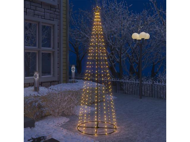 Photos - Other Jewellery VidaXL Christmas Cone Tree Artificial Christmas Tree with LEDs Warm White 