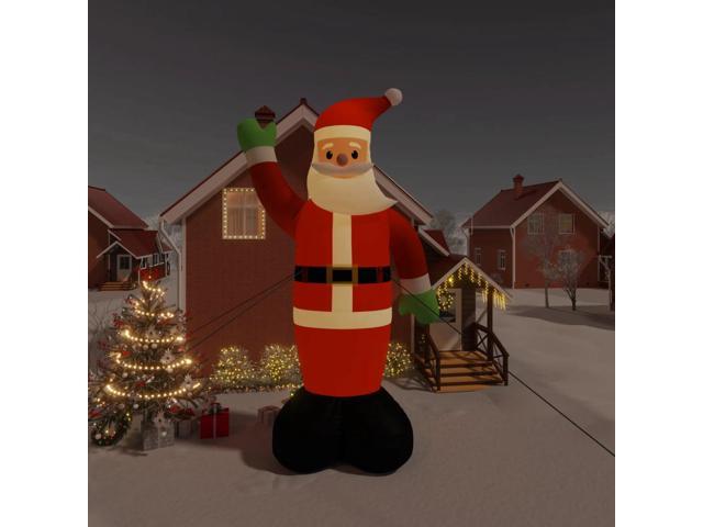 Photos - Other Jewellery VidaXL Inflatable Santa Claus Xmas Decoration with LEDs Christmas Lighting 