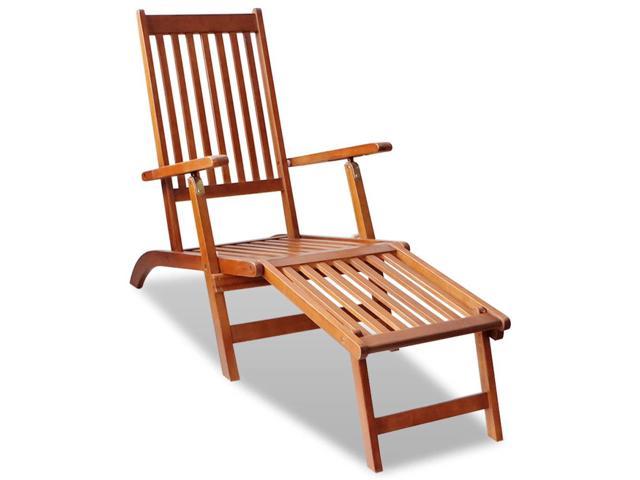 Photos - Garden Furniture VidaXL Deckchair Patio Lounge Chair Folding Sunlounger Sunbed Solid Acacia 
