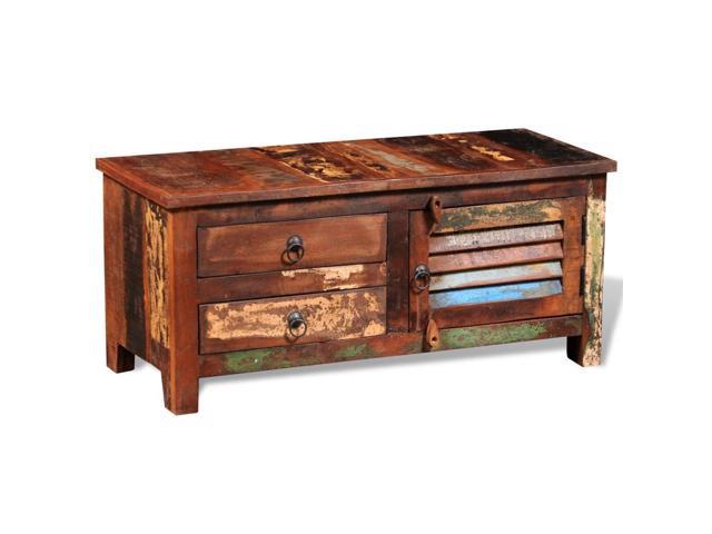 Photos - Display Cabinet / Bookcase VidaXL Bedside Cabinet Bedside Drawer Bedroom Side Table Solid Wood Reclai 