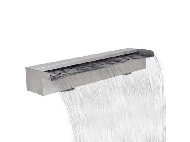 vidaXL Pool Fountain Spillway Waterfall Fountain for Garden Pond Stainless Steel