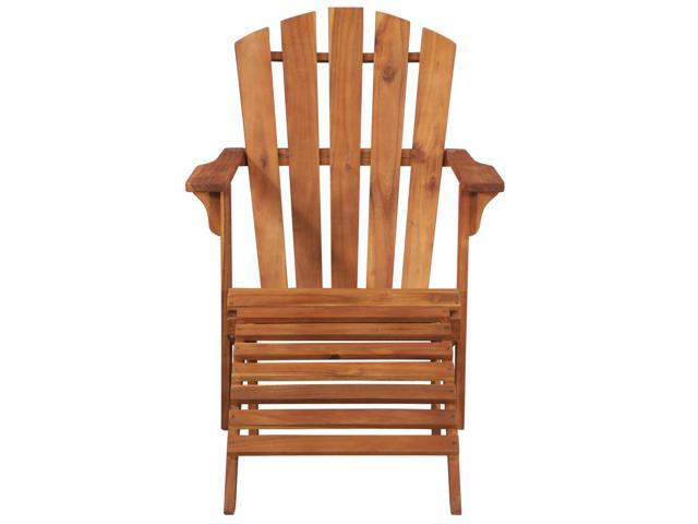 Photos - Garden Furniture VidaXL Adirondack Chair Patio Chair with Footrest Outdoor Chair Solid Wood 