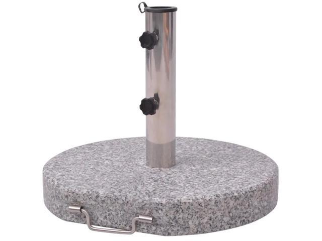 vidaXL Umbrella Base Patio Parasol Stand for Poles of 1.5'/1.9' Granite 66.1 lb