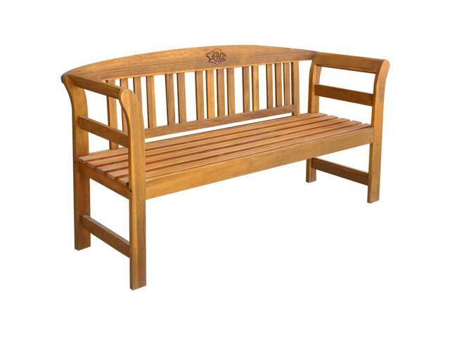 Photos - Garden Furniture VidaXL Outdoor Patio Bench Garden Park Bench with Armrests Solid Wood Acac 
