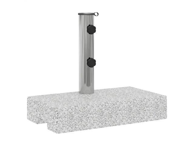 vidaXL Umbrella Base Patio Parasol Stand for Poles of 1.5'/1.9' Granite 55.1 lb